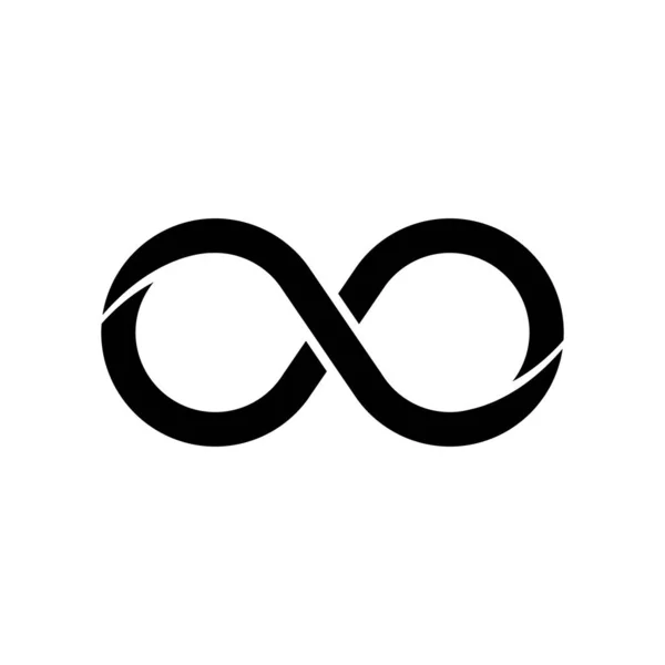 Infinity Simple Icon Vector Illustration — 스톡 벡터