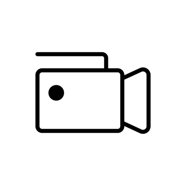 Icoon Videocamera Vectorillustratie — Stockvector