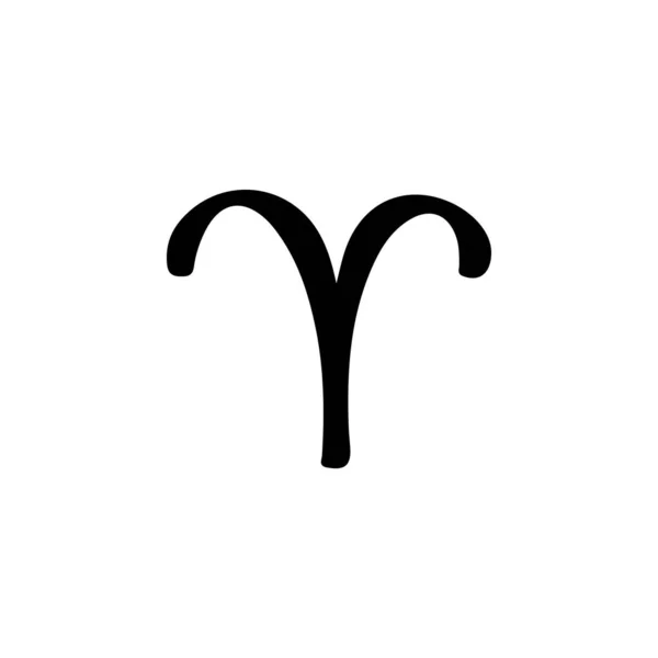 Zodiac Aries Symbol Icon Illustration —  Vetores de Stock