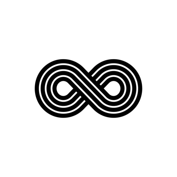 Infinity Simple Icon Vector Illustration — Διανυσματικό Αρχείο