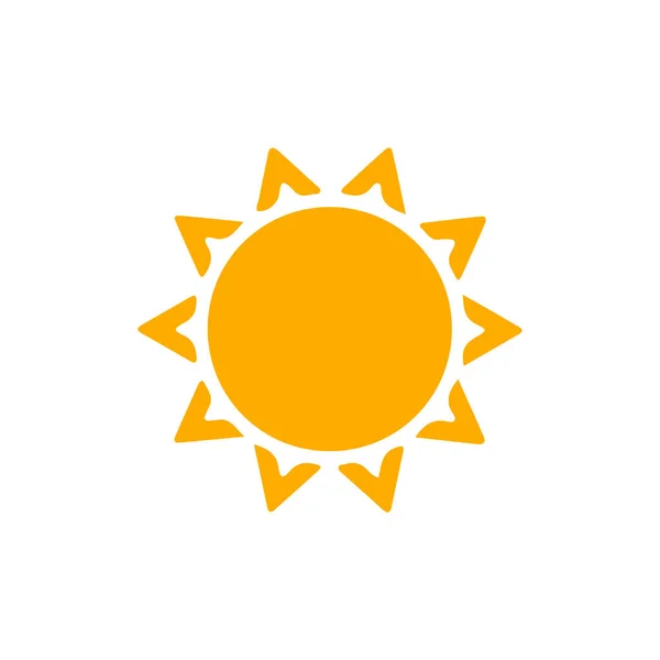 Sun Icon Flat Design — Stock Vector