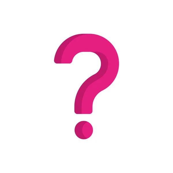 Question Mark Sign Vector Illustration Copy Space — Stock Vector