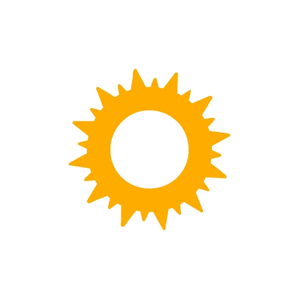 Sonnensymbol Flache Bauweise — Stockvektor