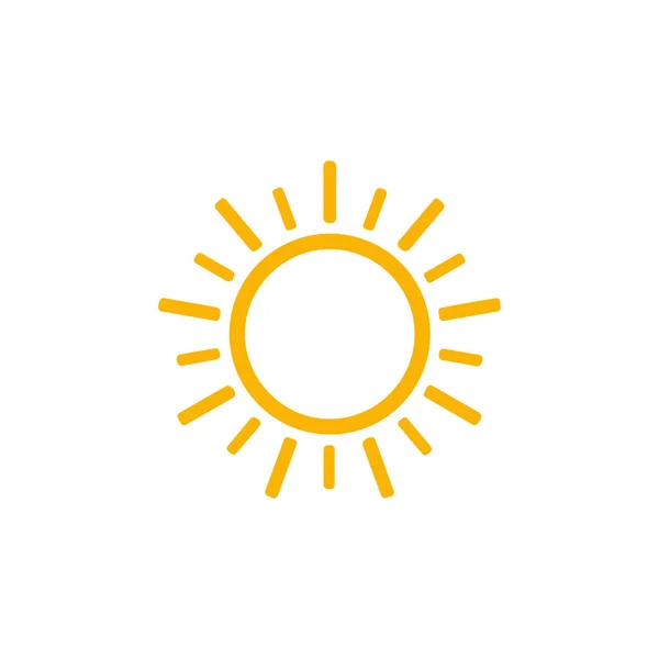 Sun Icon Flat Design — Stock Vector