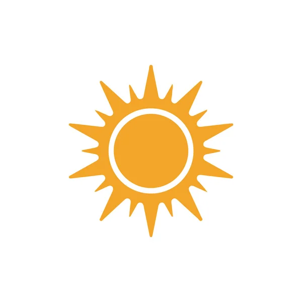 Sun Flat Icon Vector Illustration — Stock Vector
