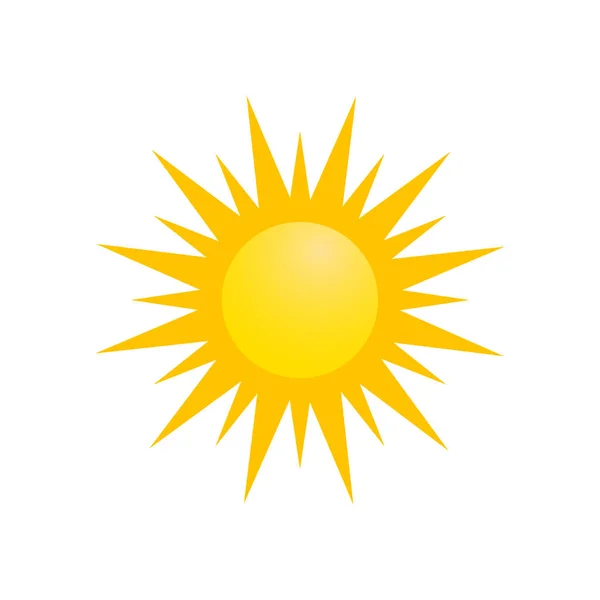 Sun Icon Flat Design — Stock Vector