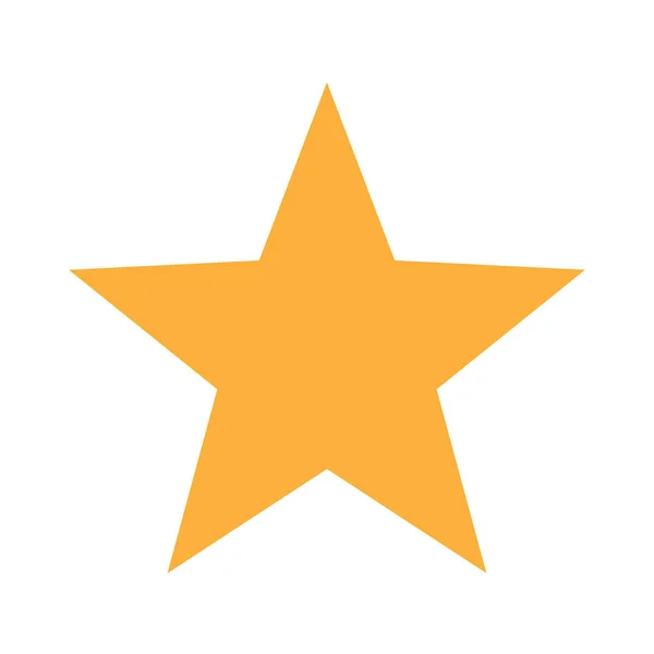 Ícone Estrela Dourada Isolado Branco Ilustração De Stock