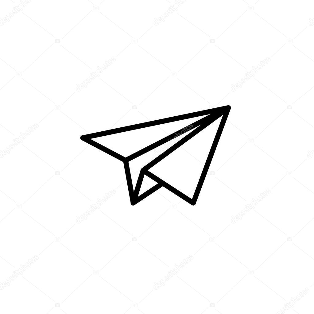 line plane icon vector illustration
