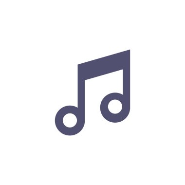 müzik notası ikon vektör illüstrasyonu