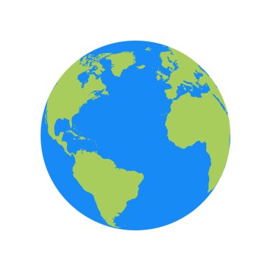 dünya haritası simgesi, vektör resimleme arkaplanı