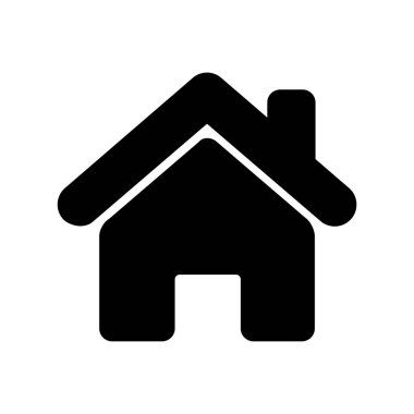 Emlak konsepti ev simgesi, vektör illüstrasyonu