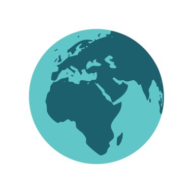 dünya haritası simgesi, vektör resimleme arkaplanı