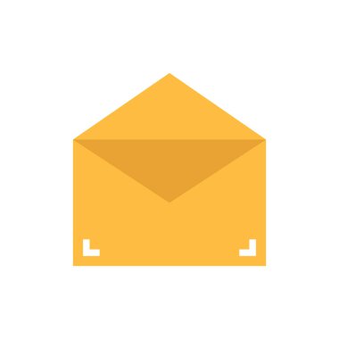 zarf e- posta simgesi vektör illüstrasyonu