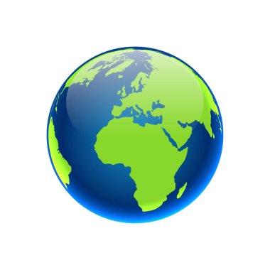 dünya haritası simgesi, vektör resimleme arkaplanı