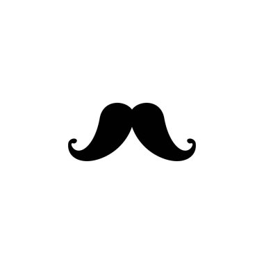 Bıyık simgesi vektör illüstrasyonu