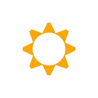 Beyaz üzerine izole edilmiş altın yıldız simgesi