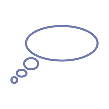 Biçimlendirilmiş konuşma balonu simgesi, vektör illüstrasyonu