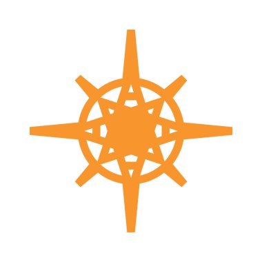 Beyaz üzerine izole edilmiş altın yıldız simgesi