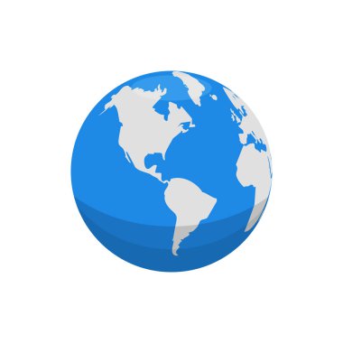 dünya haritası simgesi, vektör resimleme arkaplanı