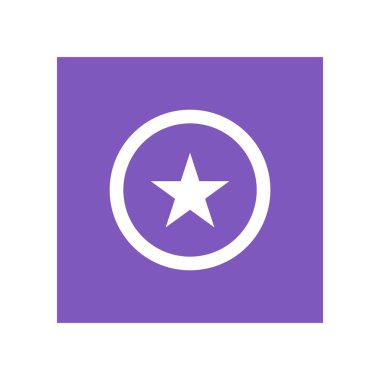 yıldız simgesinin renk vektör illüstrasyonu