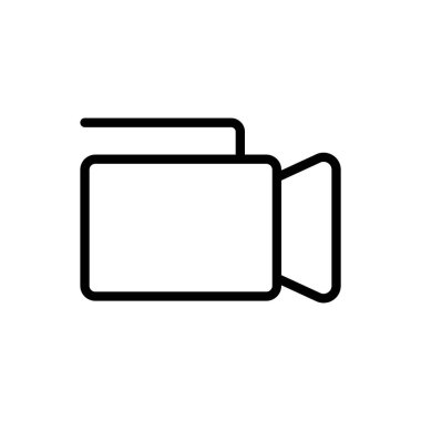 video kamera simgesi, vektör illüstrasyonu 