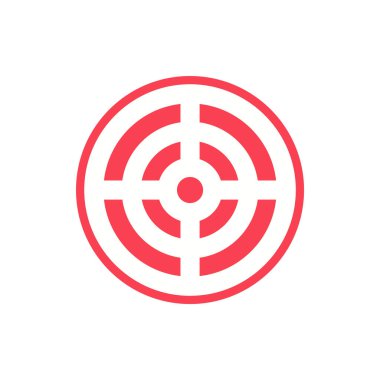 Abstract vector color target icon