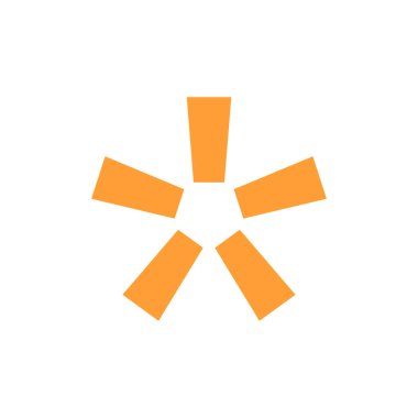 Beyaz üzerine izole edilmiş altın yıldız simgesi