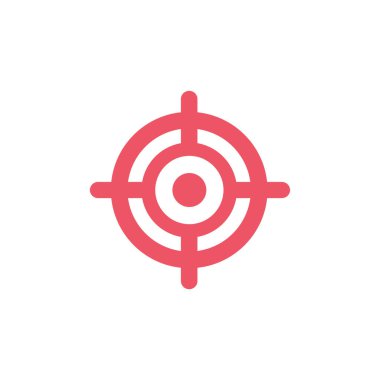 Abstract vector color target icon