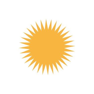 Beyaz üzerine izole edilmiş altın yıldız simgesi