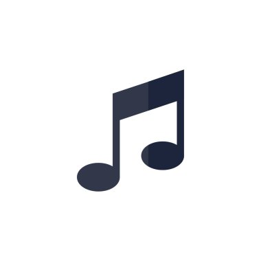 müzik notası ikon vektör illüstrasyonu