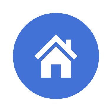 Emlak konsepti ev simgesi, vektör illüstrasyonu