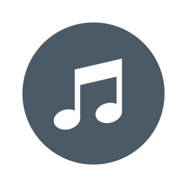 müzik notası ikon vektör illüstrasyonu