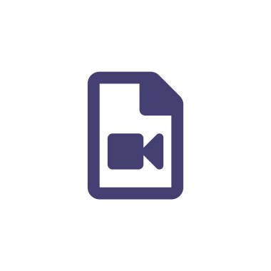 video dosyası simgesini, vektör çizim 