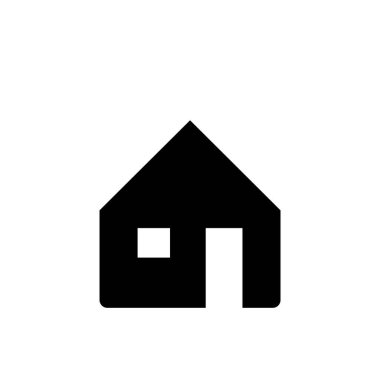 Emlak konsepti ev simgesi, vektör illüstrasyonu