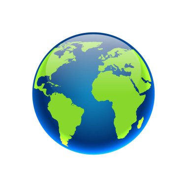 dünya haritası simgesi, vektör resimleme arkaplanı