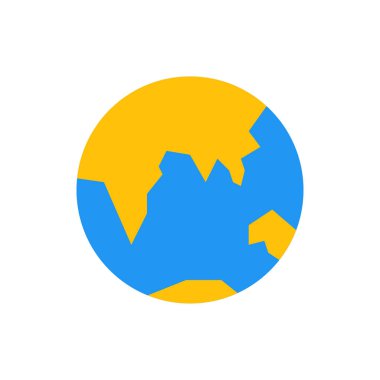 dünya haritası simgesi, vektör resimleme arkaplanı