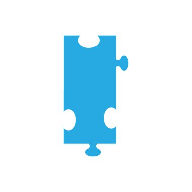 Yapboz simgesi, yapboz vektör çizimi ve alan arkaplanını kopyala