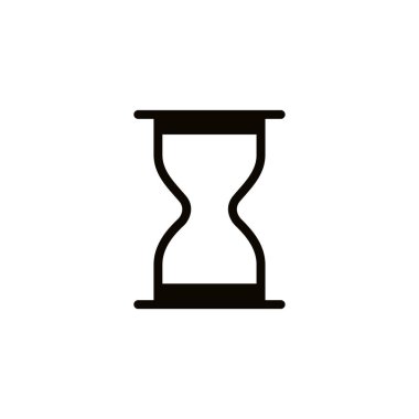 kum saati basit simgesi, vektör çizim