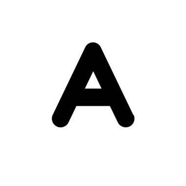 Letter A symbol icon vector illustration