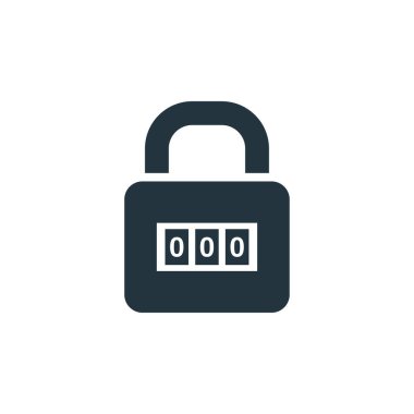 ikon vektör illüstrasyonunu kilitle