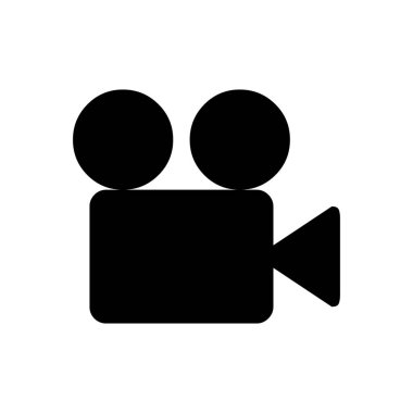 video kamera simgesi, vektör illüstrasyonu 