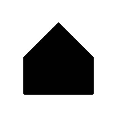 Emlak konsepti ev simgesi, vektör illüstrasyonu