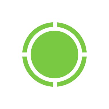 Abstract vector color target icon