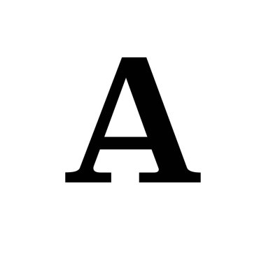 Letter A symbol icon vector illustration