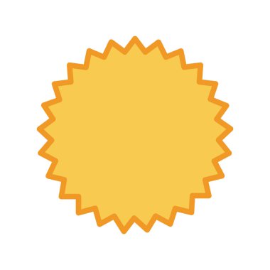 Beyaz üzerine izole edilmiş altın yıldız simgesi