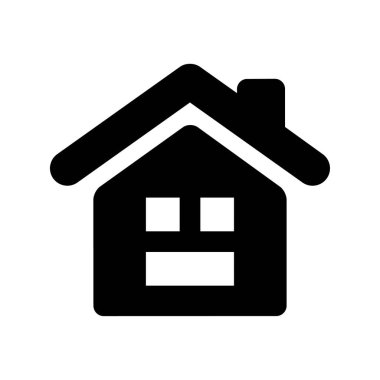 Emlak konsepti ev simgesi, vektör illüstrasyonu