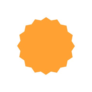 Beyaz üzerine izole edilmiş altın yıldız simgesi