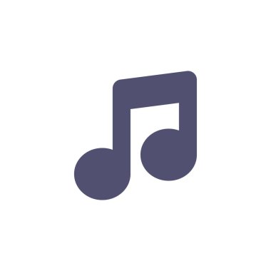 müzik notası ikon vektör illüstrasyonu