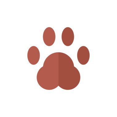 Pençe izi simgesi. vektör illüstrasyonu