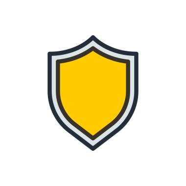 kalkan ağ simgesi vektör illüstrasyonu  